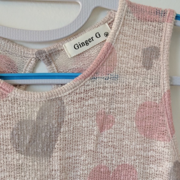 Woven heart ❤️ tank top - Picture 3 of 5